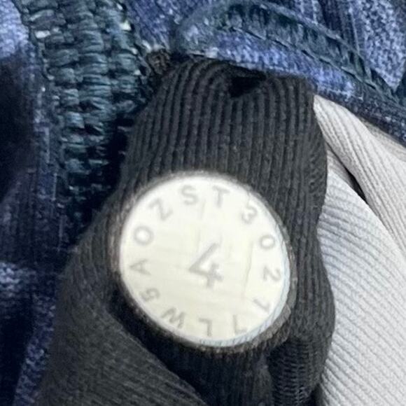 Lululemon Wunder Under Leggings 28in Sz 4  Transition Multi Midnight Navy Blue - Picture 7 of 14